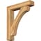 Ekena Millwork Legacy Block Rough Sawn Bracket w/ Offset Brace, Western Red Cedar, 6"W x 28"D x 32"H BKT0604X28X32LEC05RWR - alternate 1